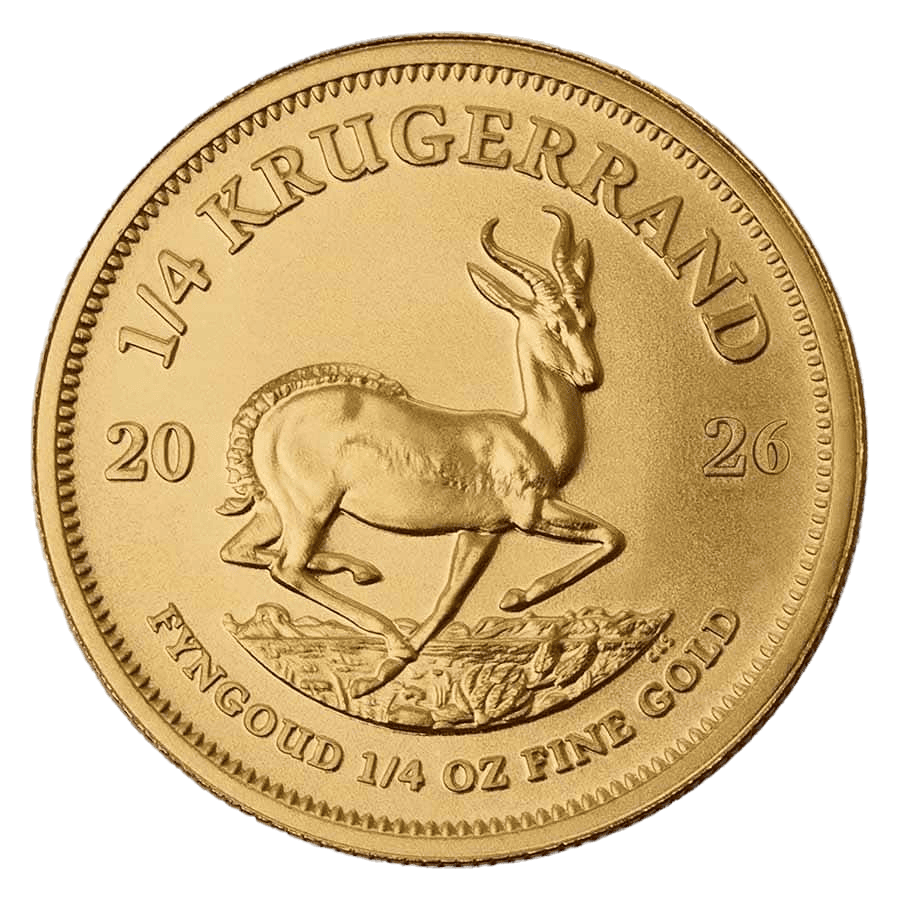 South African 1/4oz Gold Krugerrand Coin BU 2026.