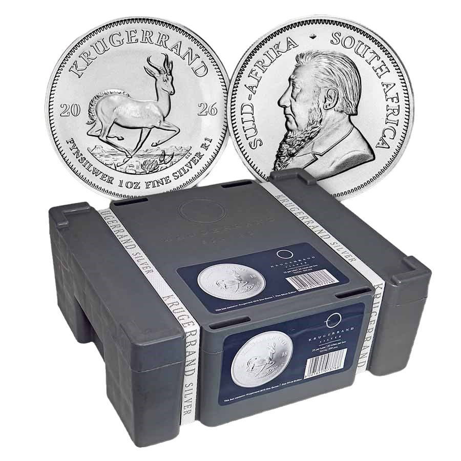Silver Krugerrand Coin in Monster Box for Collectors.